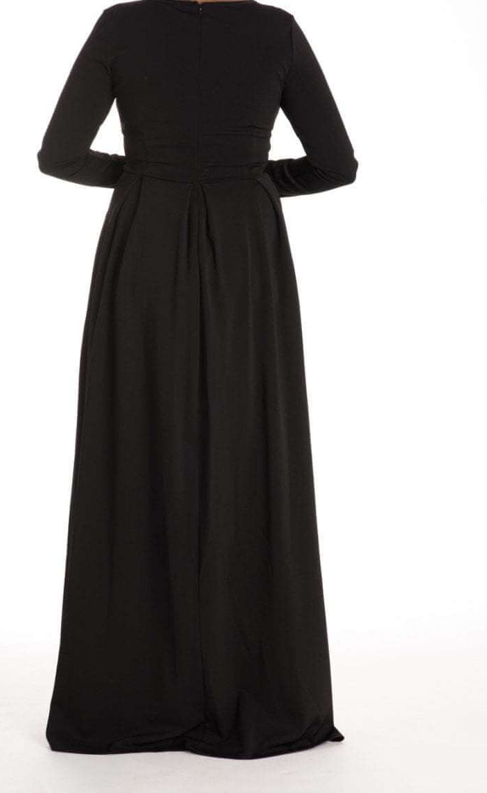 Black FLARE PLEATS DRESS Kabayare