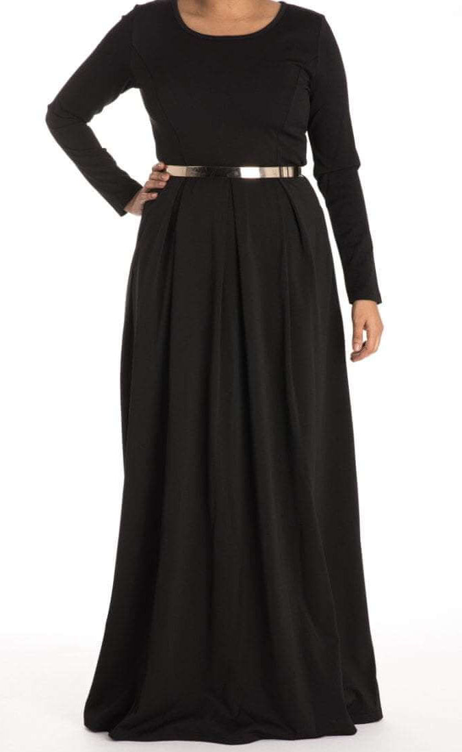 Black FLARE PLEATS DRESS Kabayare