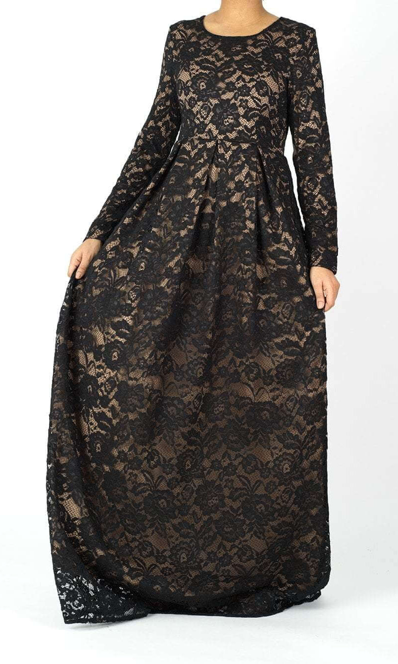 Black GARDEN LACE DRESS Kabayare