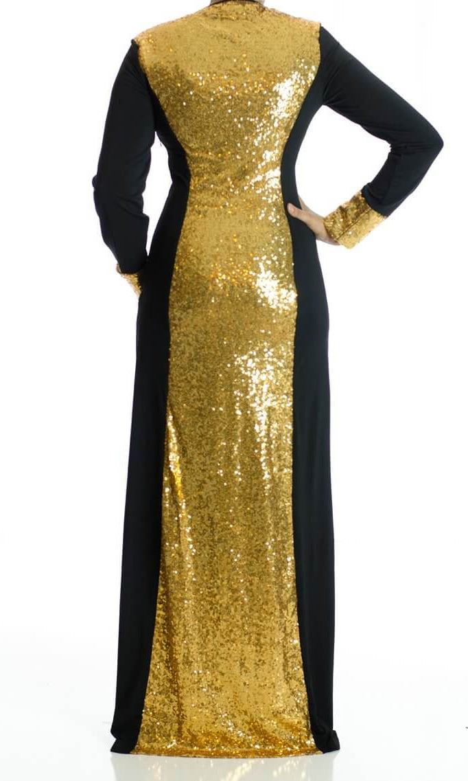 Black Glamour sequin dress Kabayare