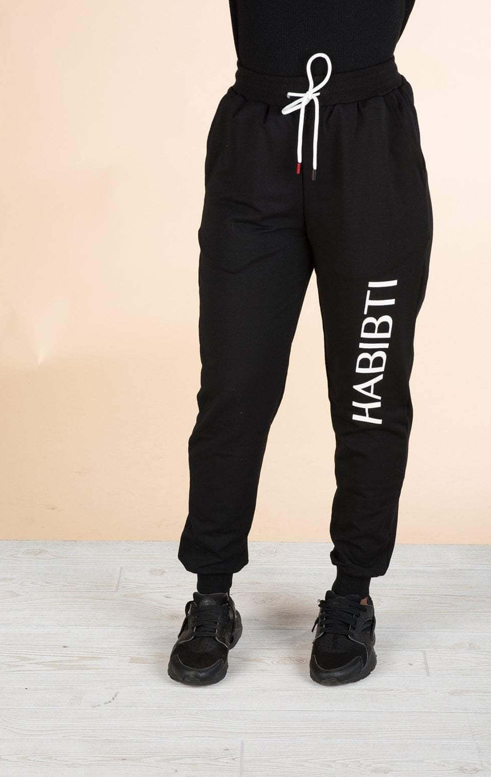 Black Habibti Sweat Pants Kabayare
