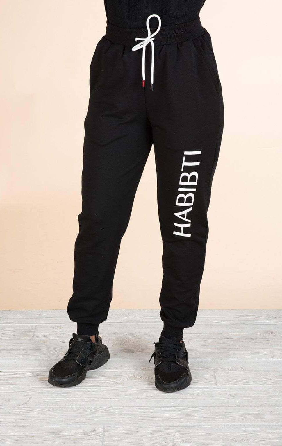 Black Habibti Sweat Pants Kabayare