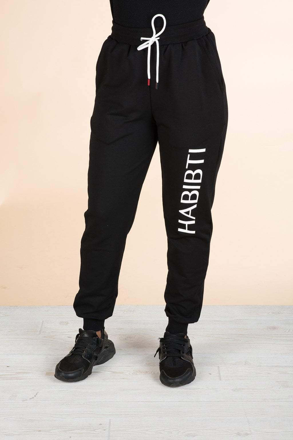 Black Habibti Sweat Pants Kabayare