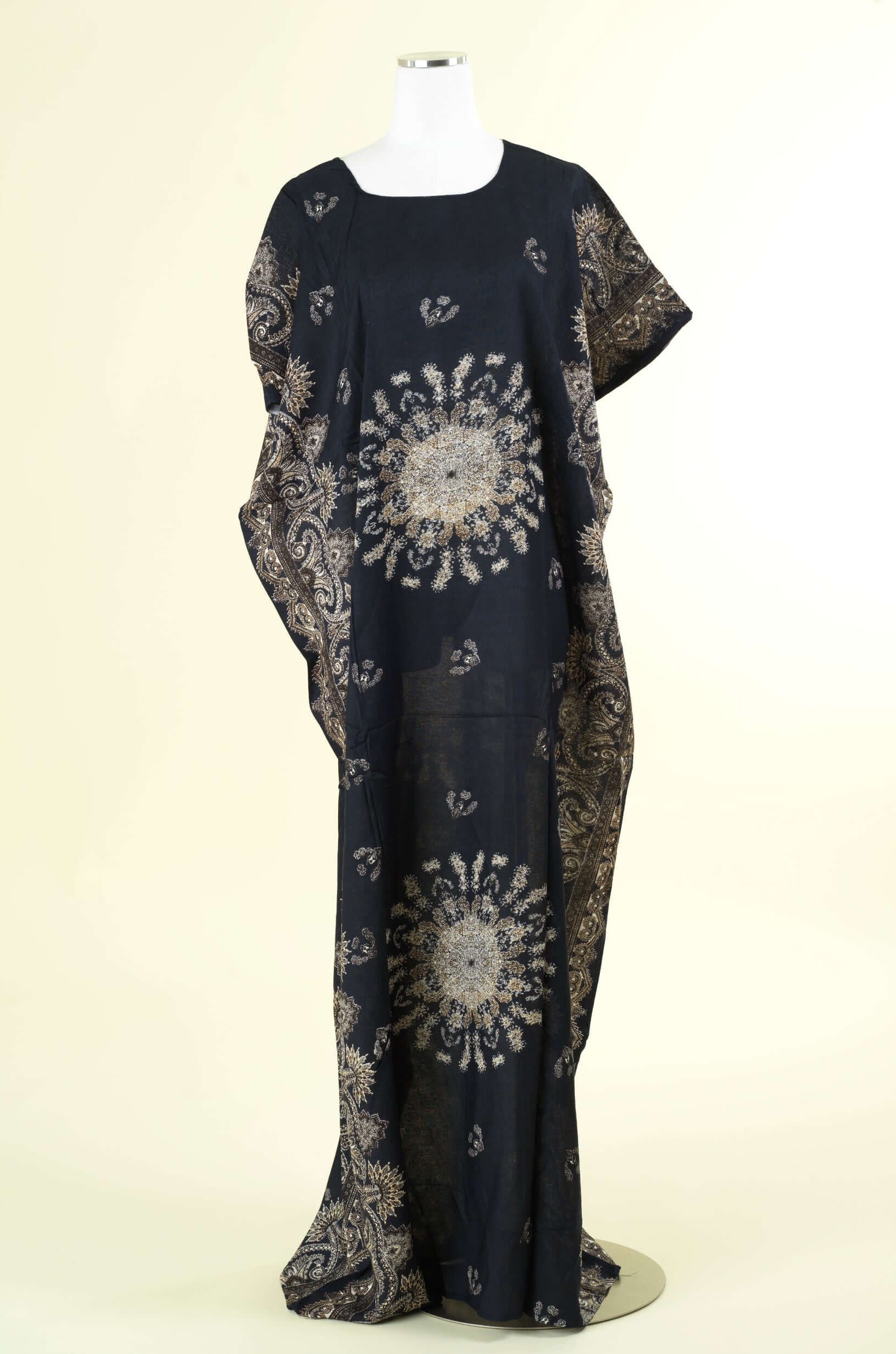 Black Henna print bati dress Kabayare