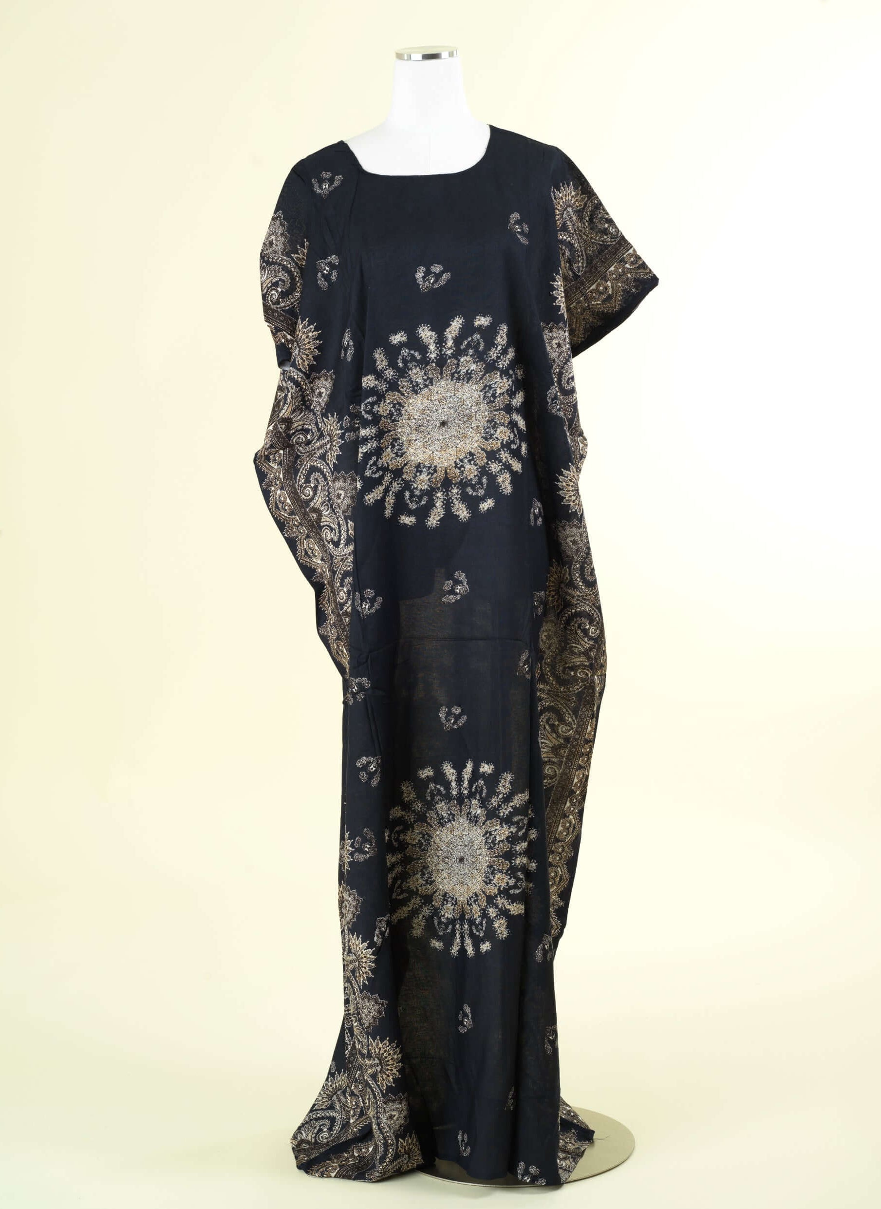 Black Henna print bati dress Kabayare