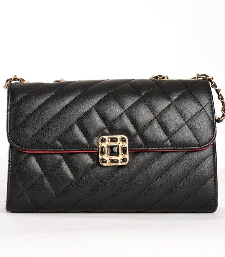 Black Jewel Shoulder Bag Kabayare