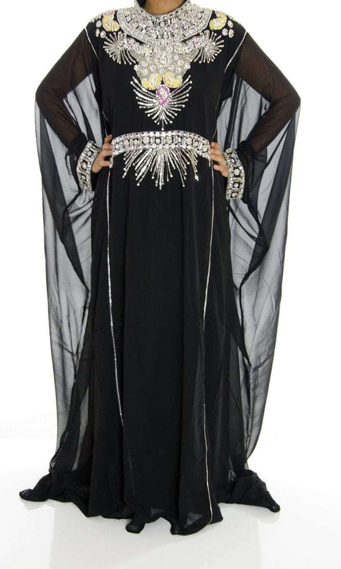 Black Kaftan Jilabiya Thobe Kabayare