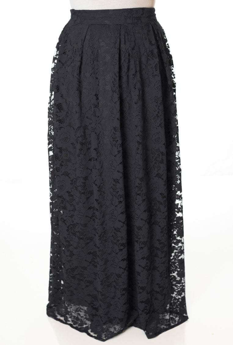 Black Lace floral skirt Kabayare