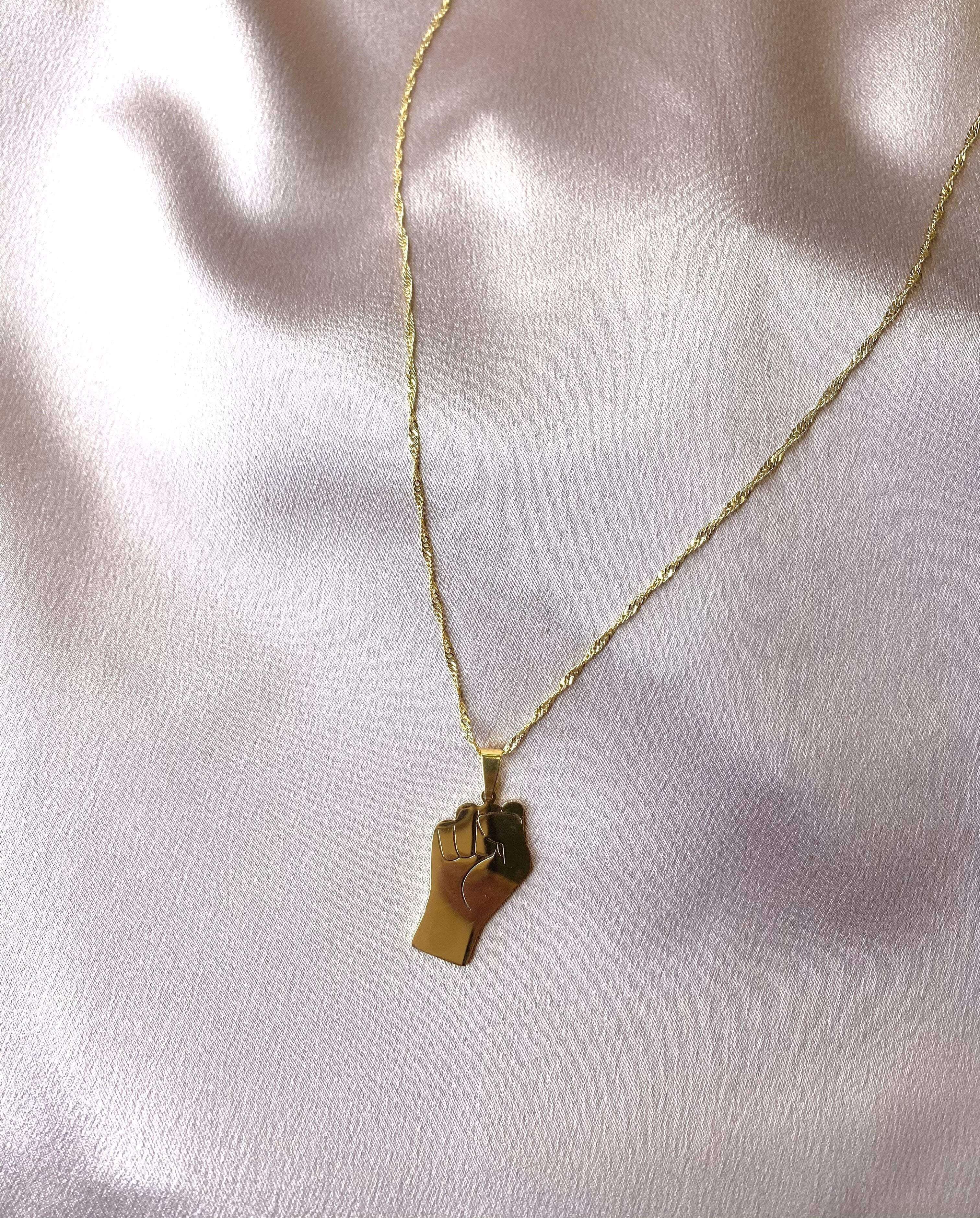 Black Lives Matter necklace - Kabayare Fashion (6161057317042)