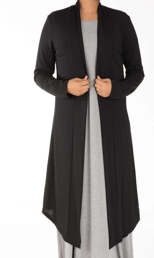 Black Maxi Cardigan Kabayare