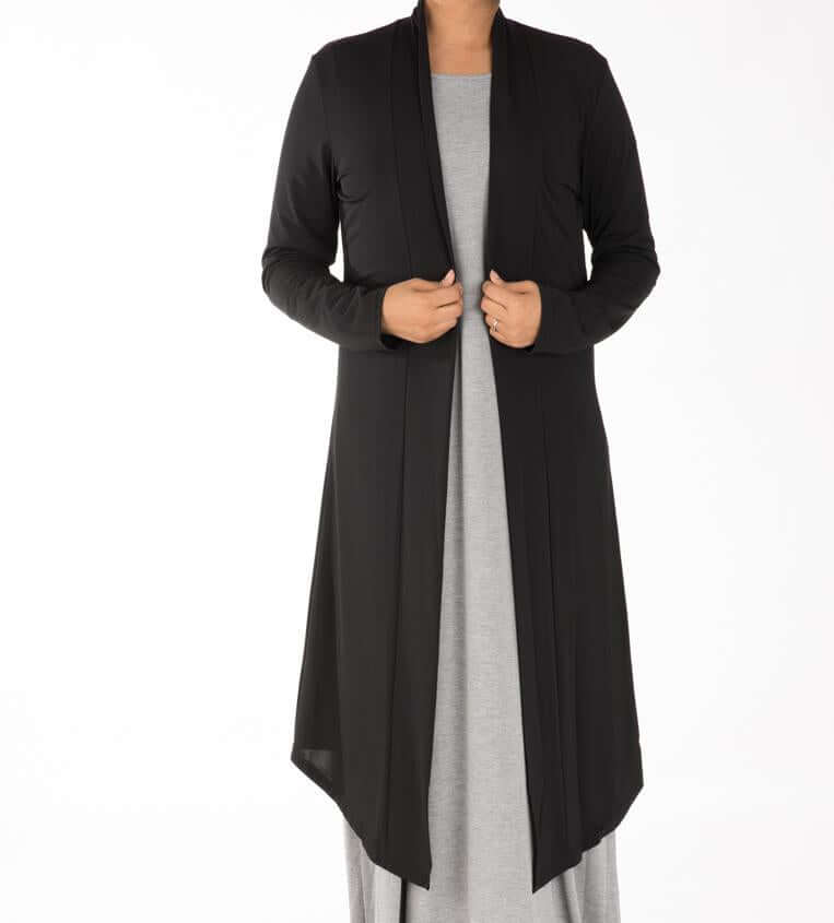 Black Maxi Cardigan Kabayare