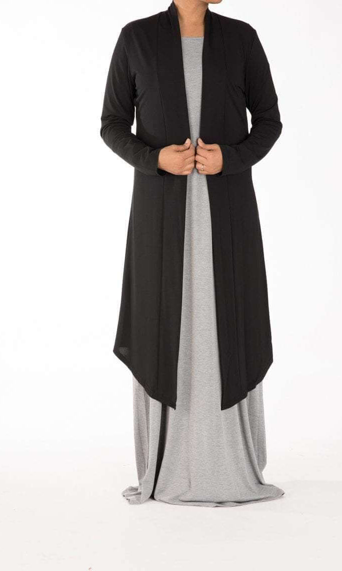 Black Maxi Cardigan Kabayare