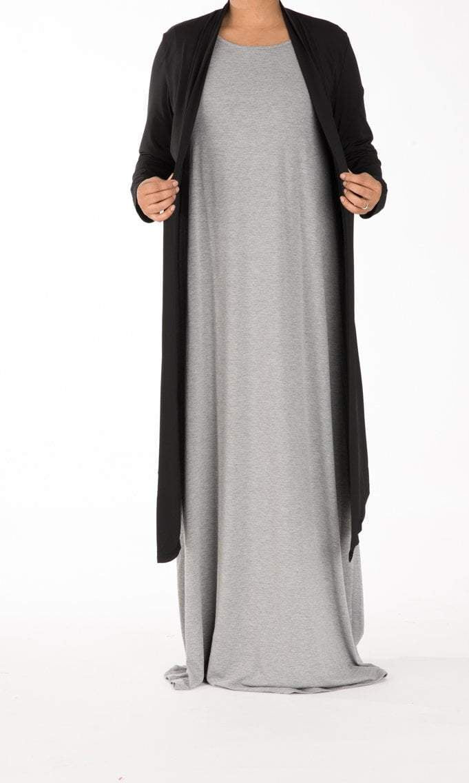 Black Maxi Cardigan Kabayare