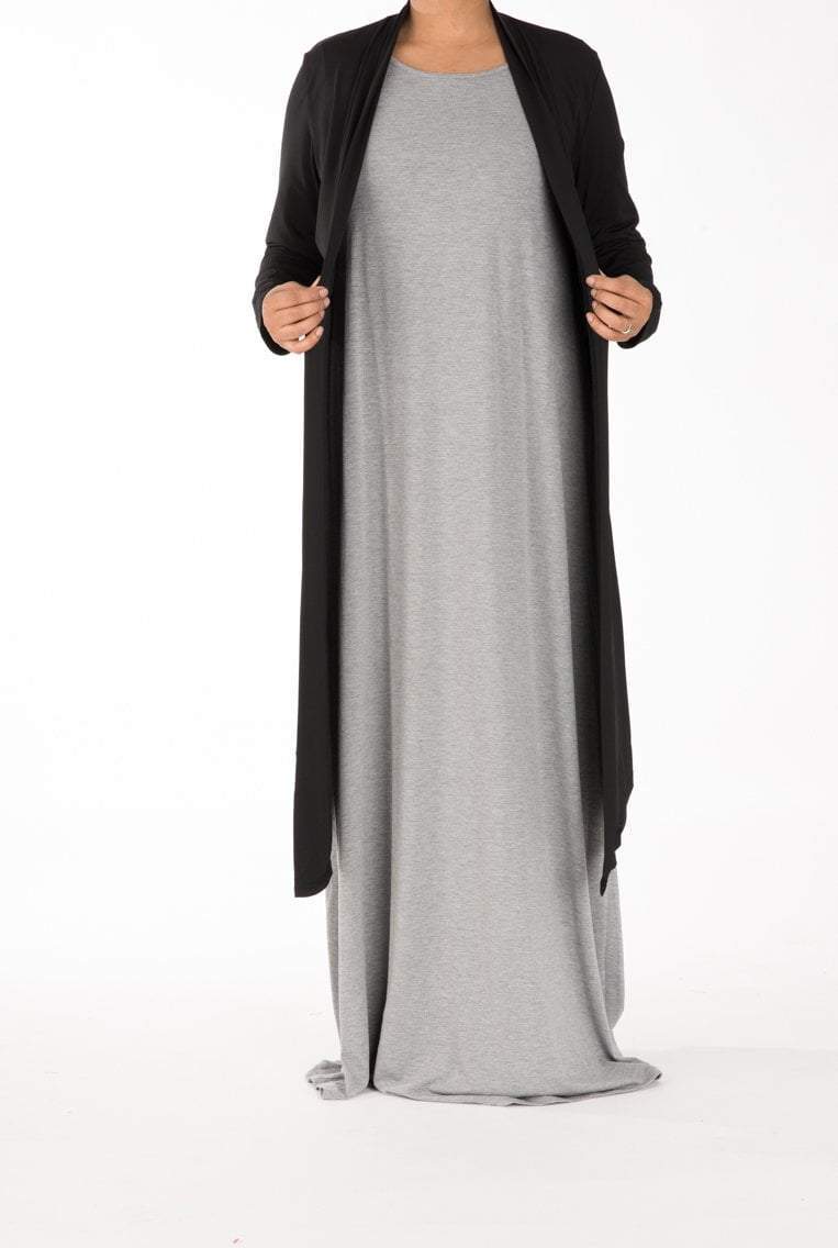 Black Maxi Cardigan Kabayare