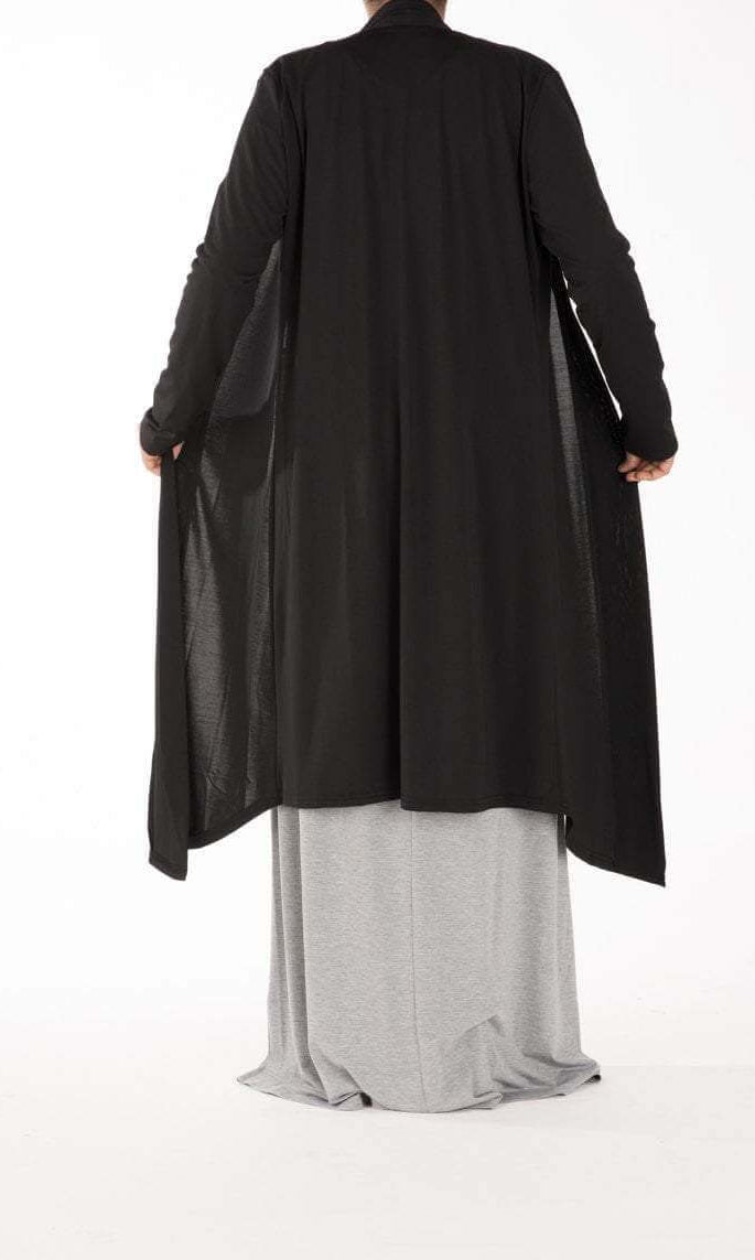 Black Maxi Cardigan Kabayare