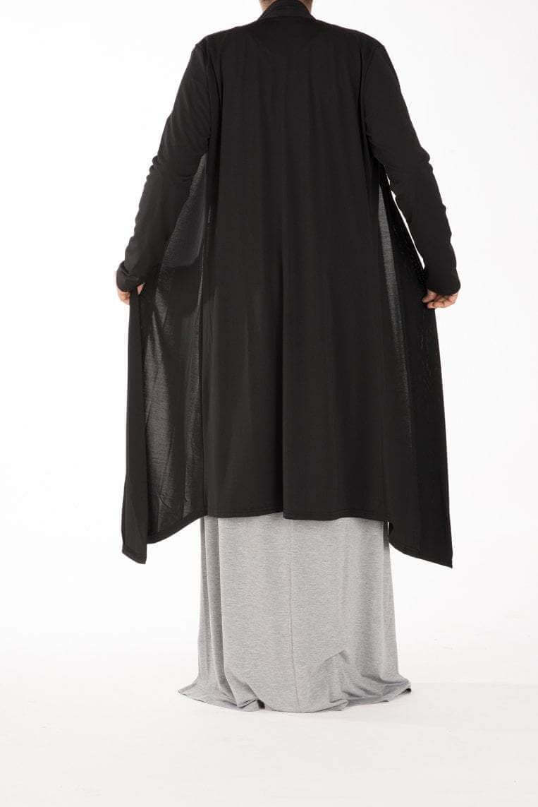 Black Maxi Cardigan Kabayare