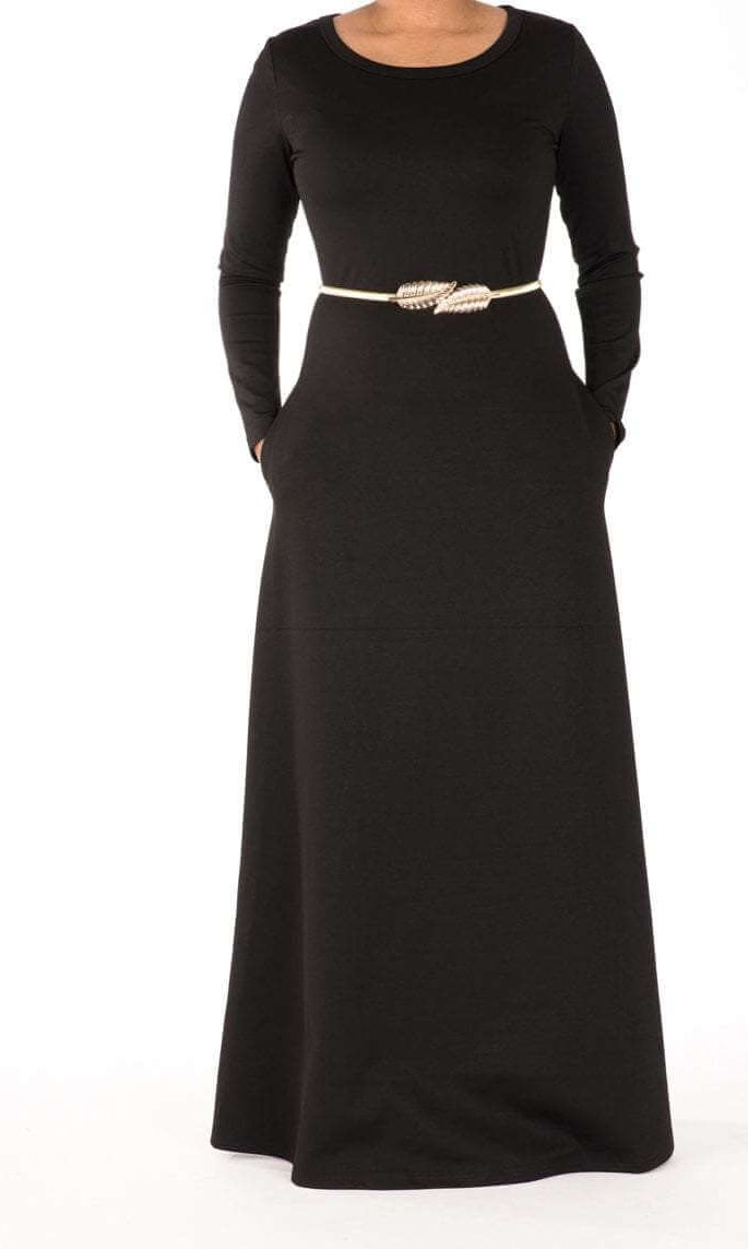 Black Modern cut dress Kabayare