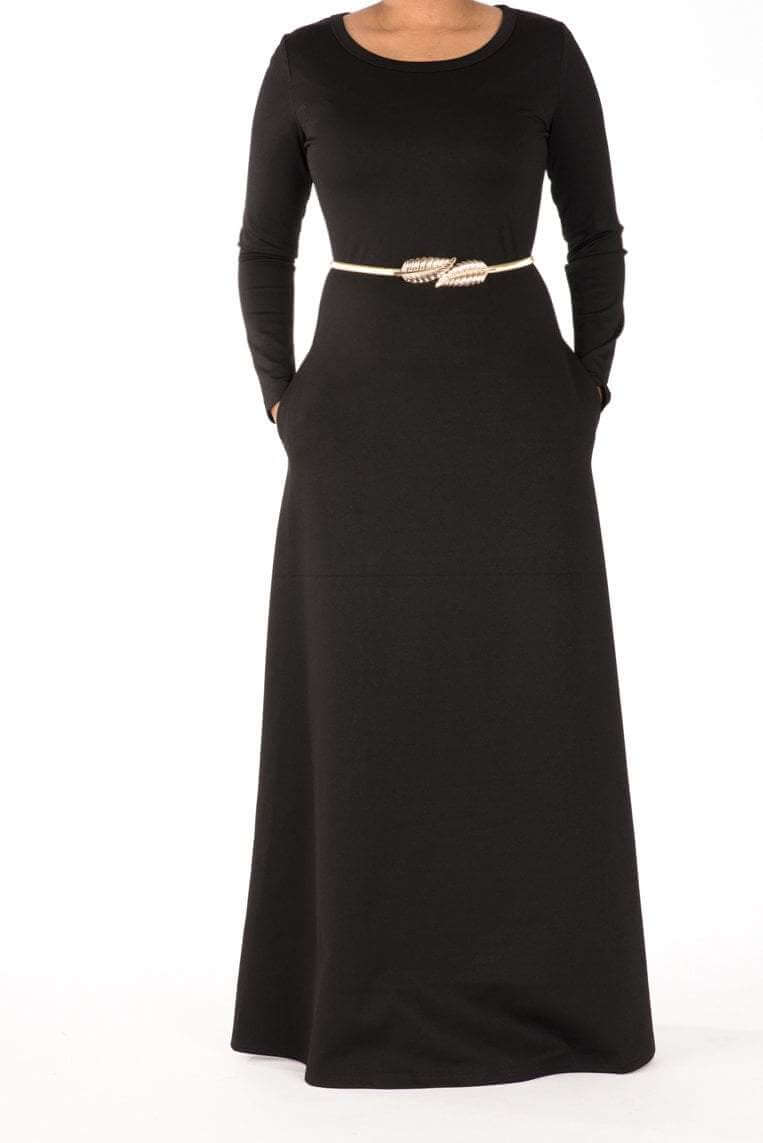 Black Modern cut dress Kabayare