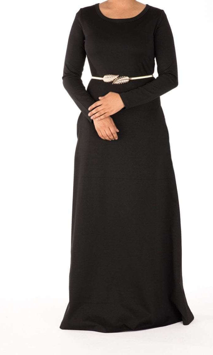 Black Modern cut dress Kabayare