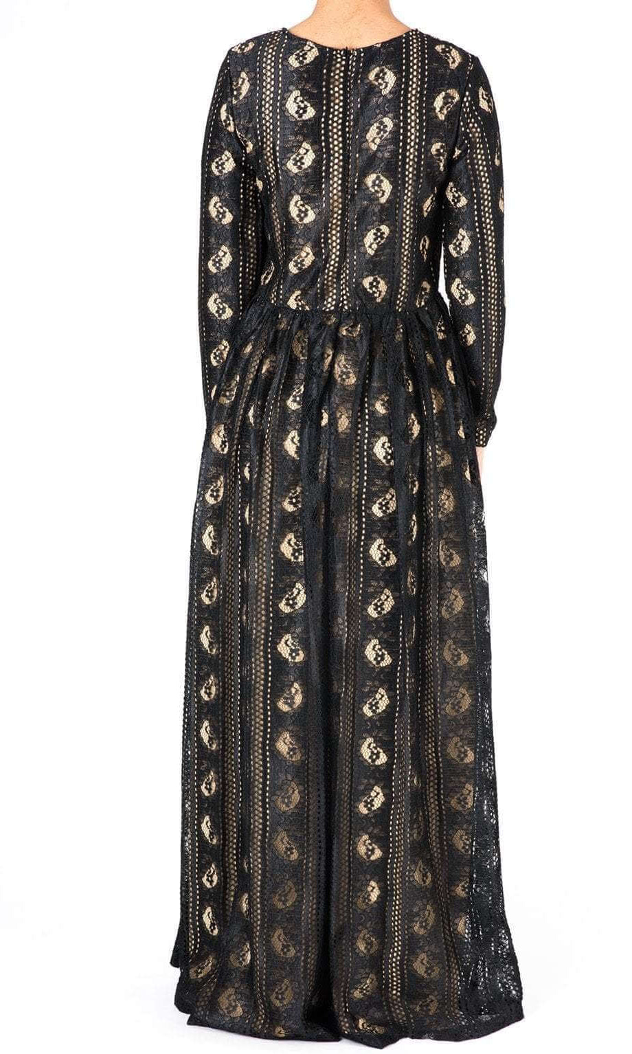 Black Pear Lace Maxi Dress Kabayare