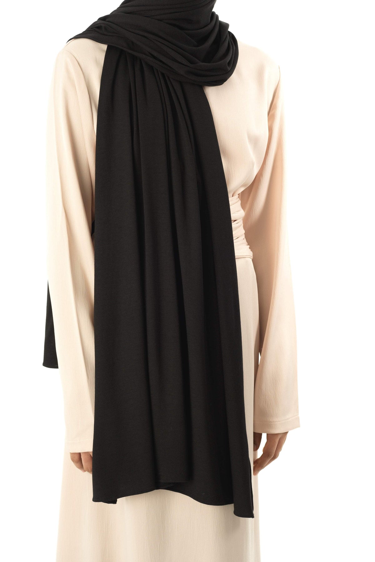 Black Premium jersey hijab Kabayare