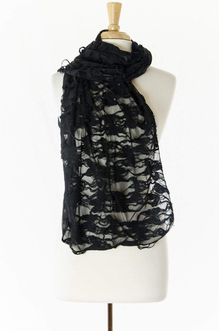 Black Qufif Scarf Kabayare