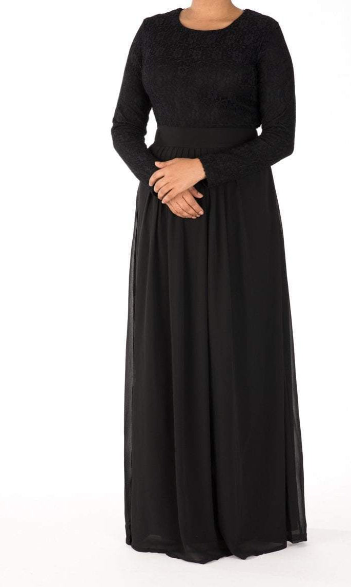 Black Romantic Fantasy Maxi Dress Kabayare