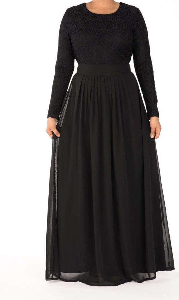 Black Romantic Fantasy Maxi Dress Kabayare