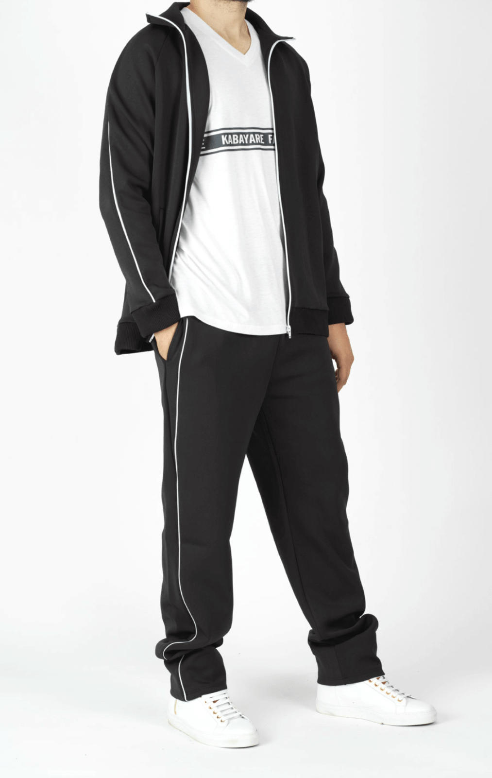 Black Sports Jumpsuit Kabayare
