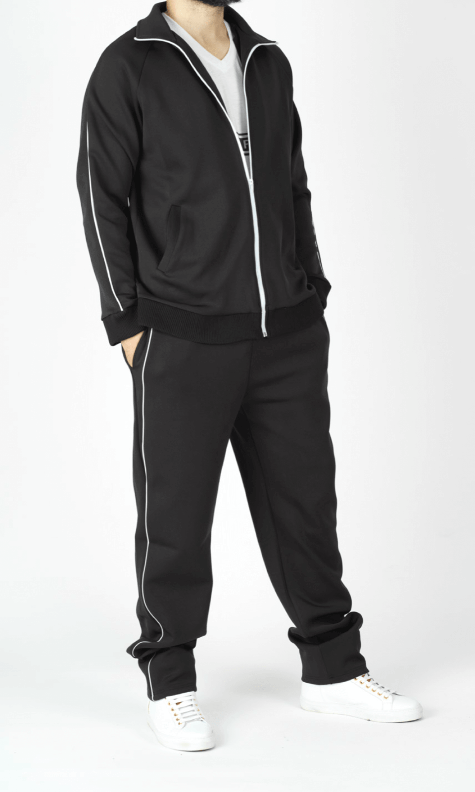 Black Sports Jumpsuit Kabayare