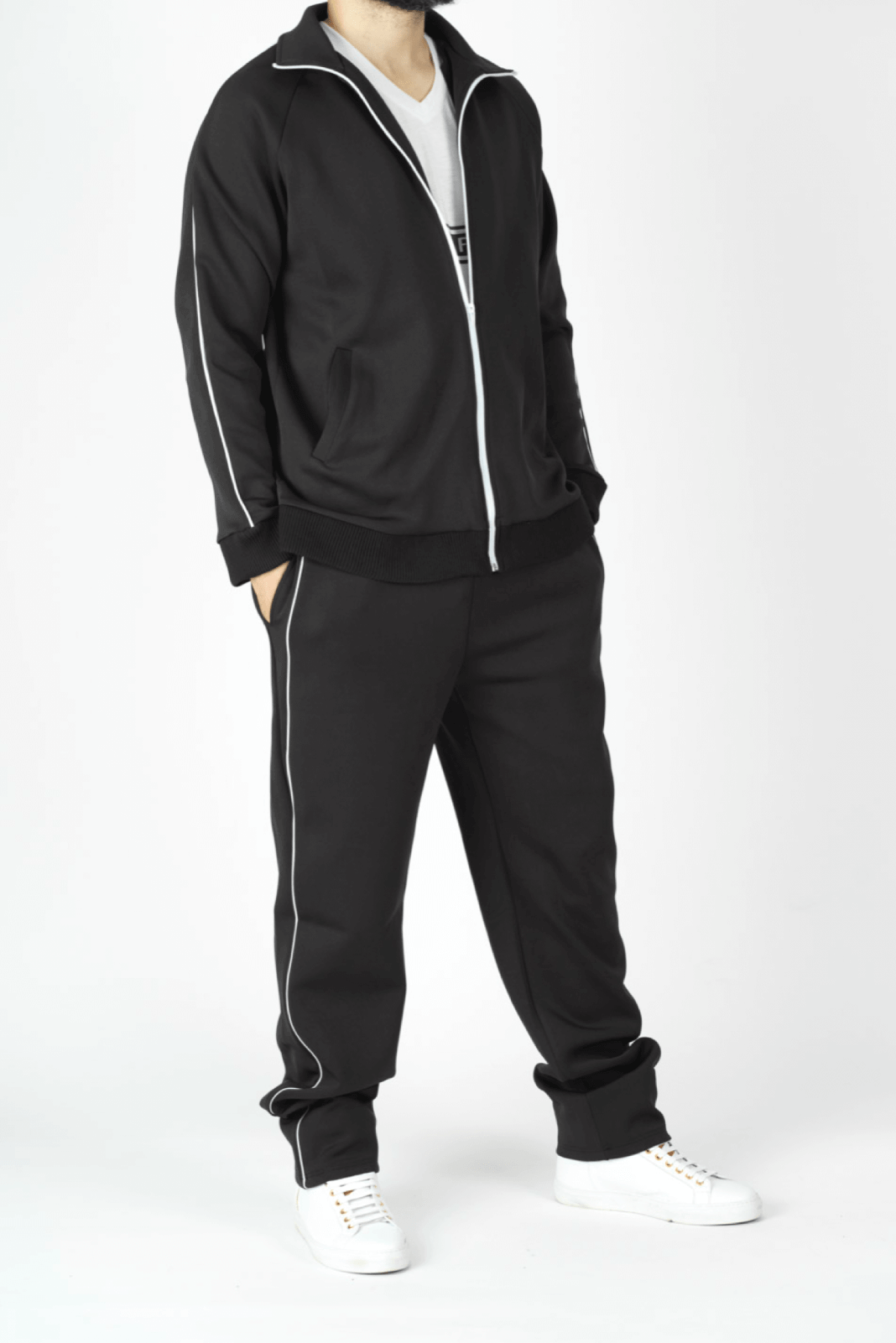Black Sports Jumpsuit Kabayare