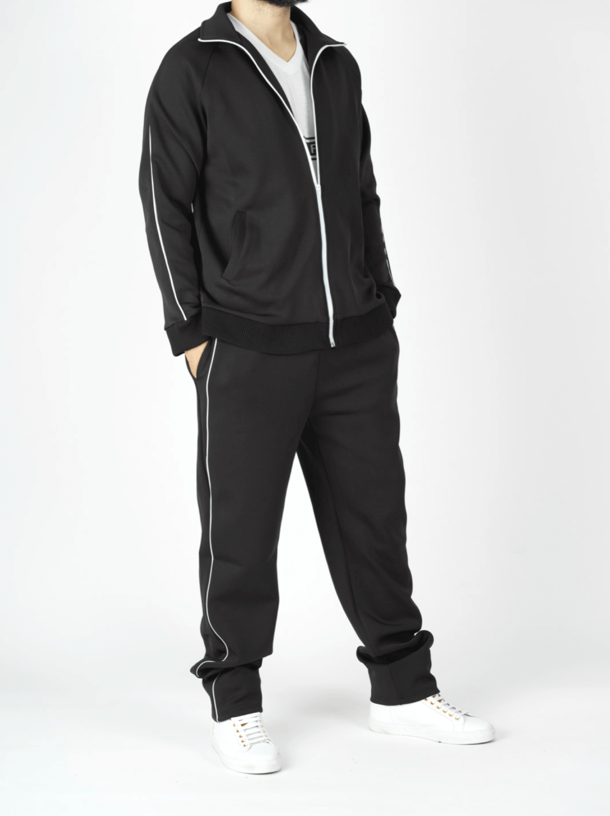 Black Sports Jumpsuit Kabayare