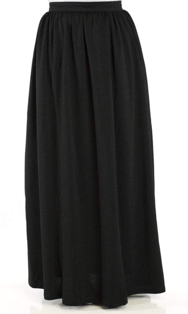 Black textured Maxi Skirt Kabayare