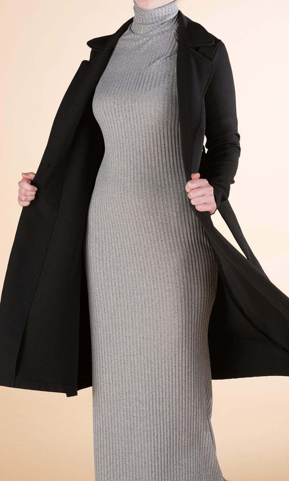 Black trench jacket Kabayare