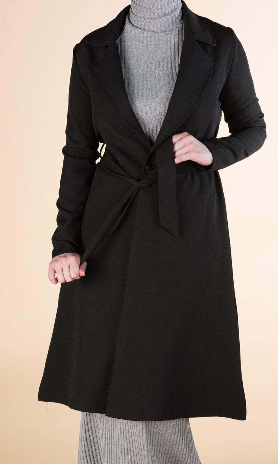 Black trench jacket Kabayare