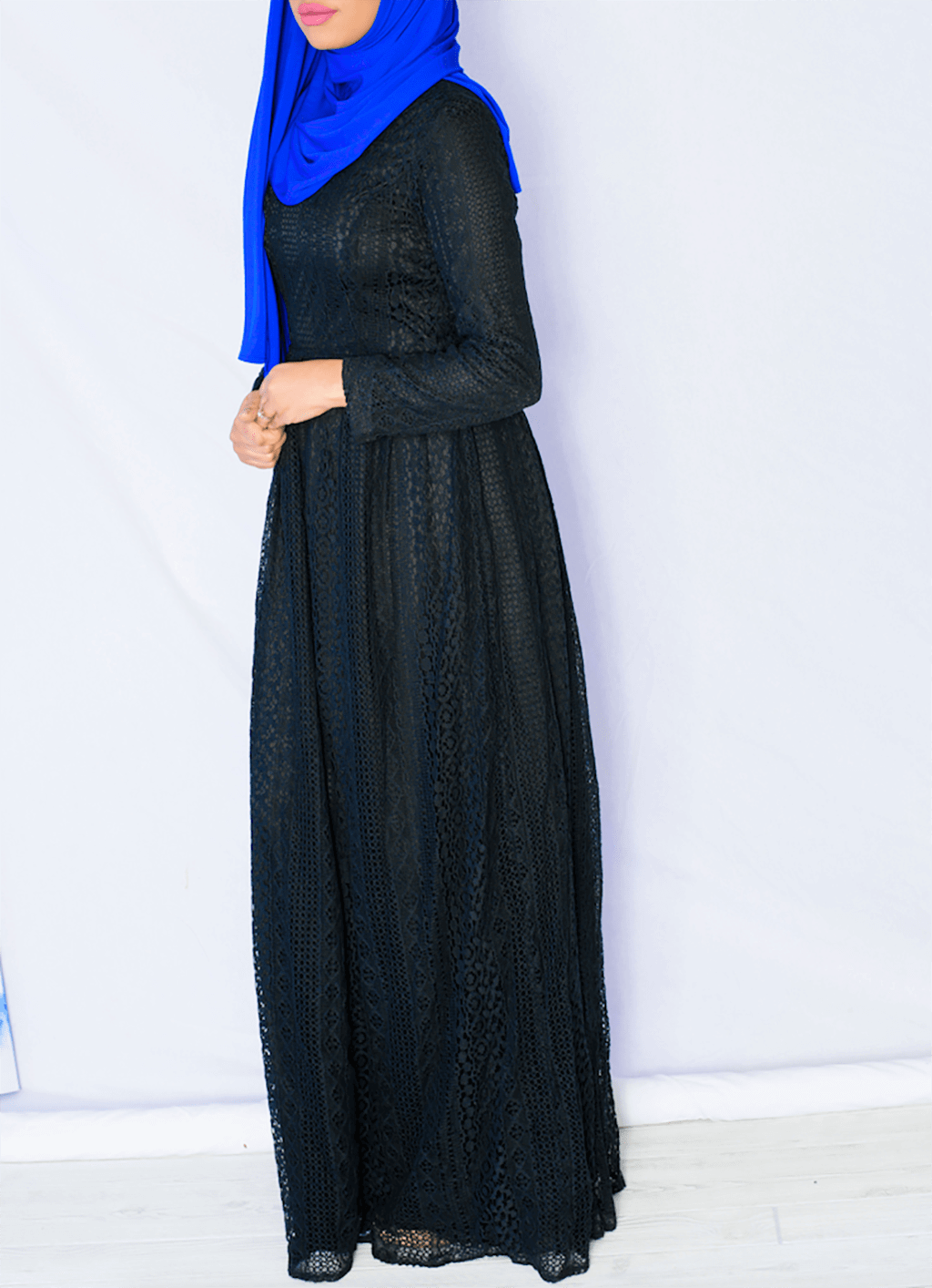 Black True Lace maxi dress Kabayare