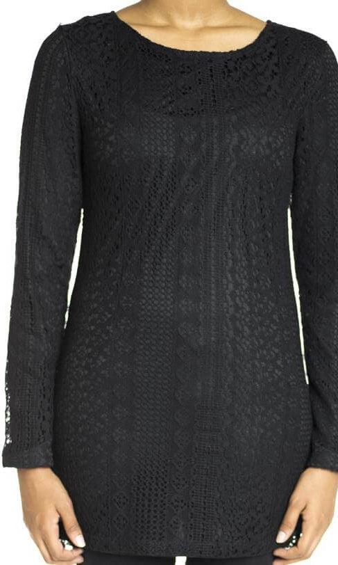 Black True lace top Kabayare