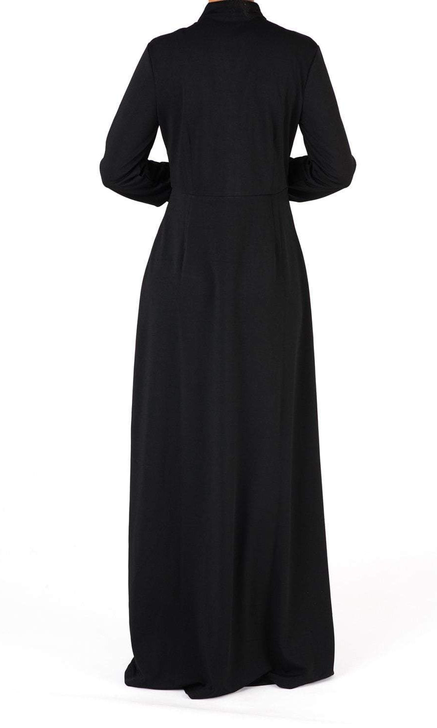 Black Ultimate Modest Maxi Dress Kabayare
