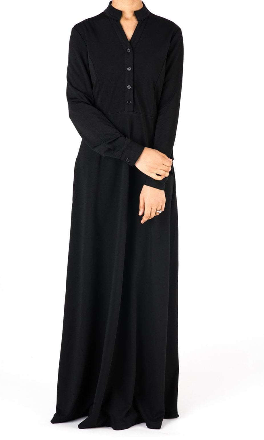 Black Ultimate Modest Maxi Dress Kabayare