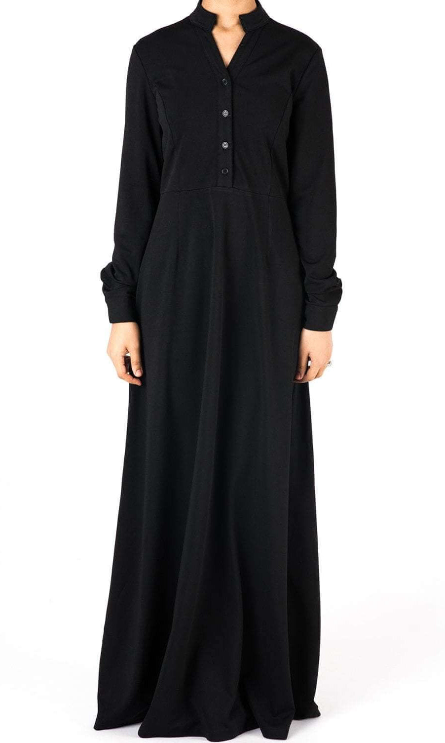 Black Ultimate Modest Maxi Dress Kabayare