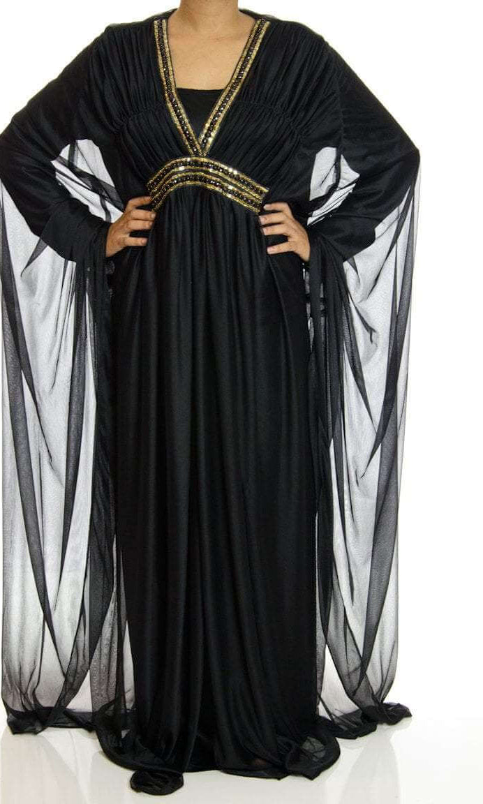 black Valet Butterfly Kaftan Kabayare