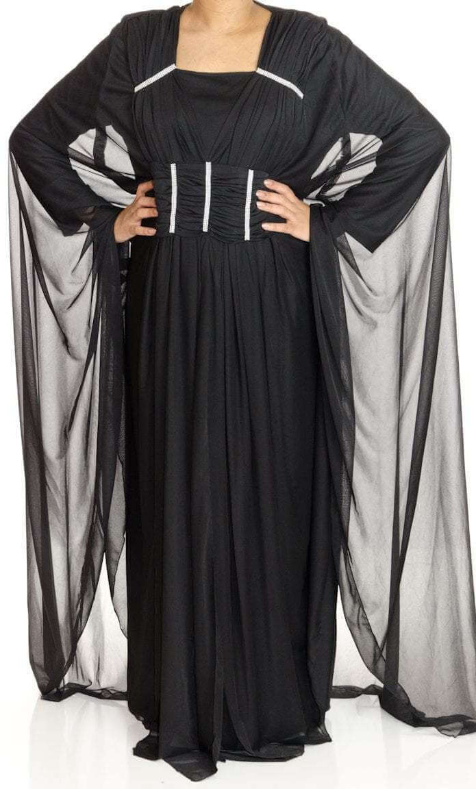 Black Valet Butterfly Kaftan Kabayare