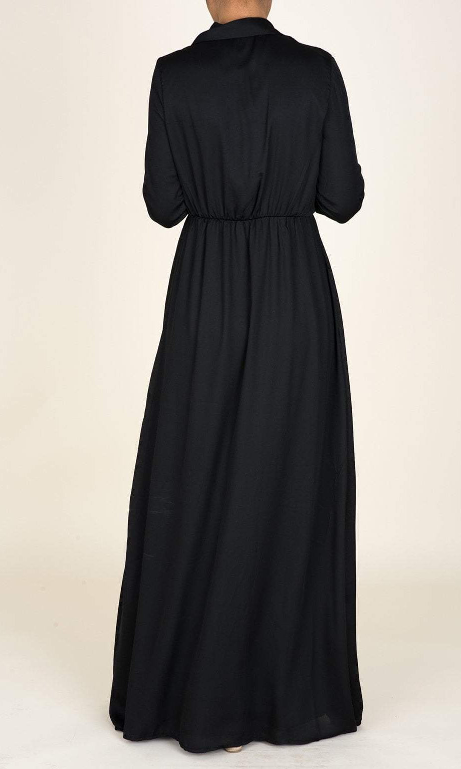 Black Vintage In-Mind Maxi Dress Kabayare