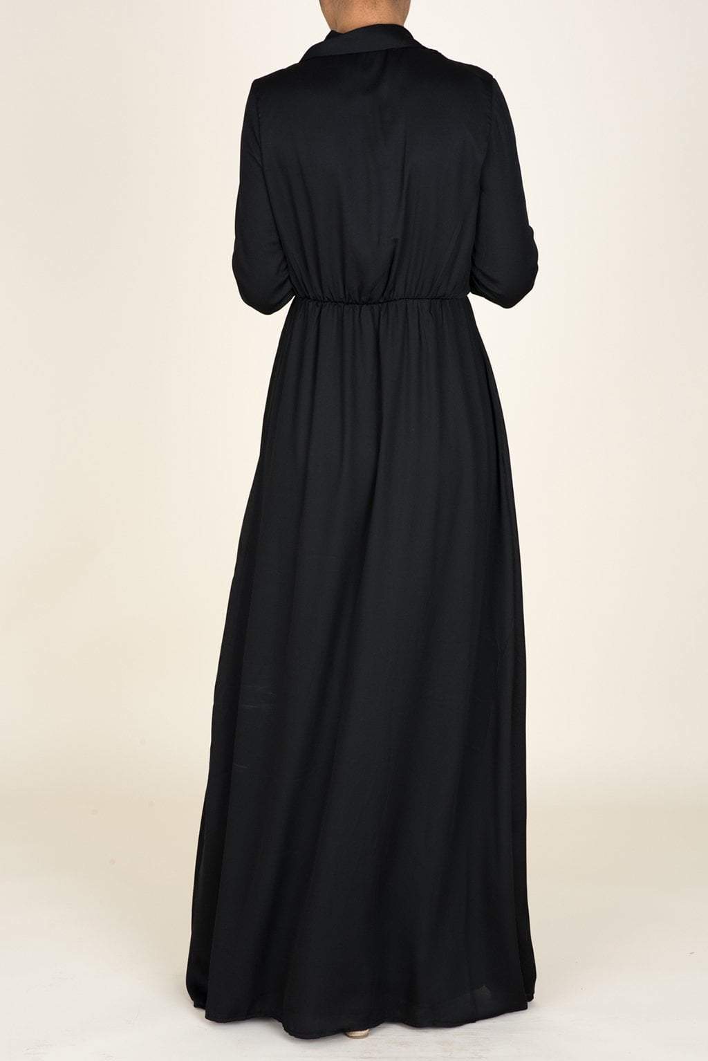 Black Vintage In-Mind Maxi Dress Kabayare
