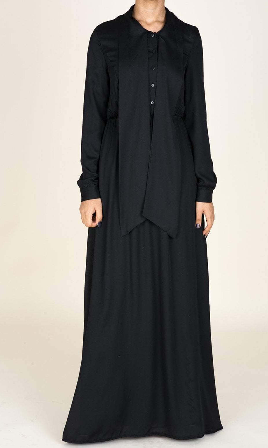 Black Vintage In-Mind Maxi Dress Kabayare