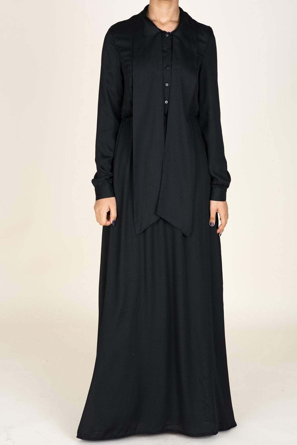 Black Vintage In-Mind Maxi Dress Kabayare