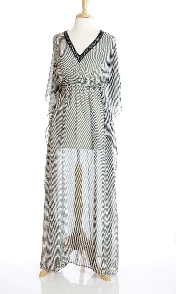 Black Weaver Maxi Dress Kabayare