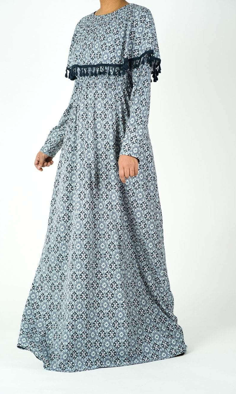 Blue Aboriginal Maxi dress Kabayare