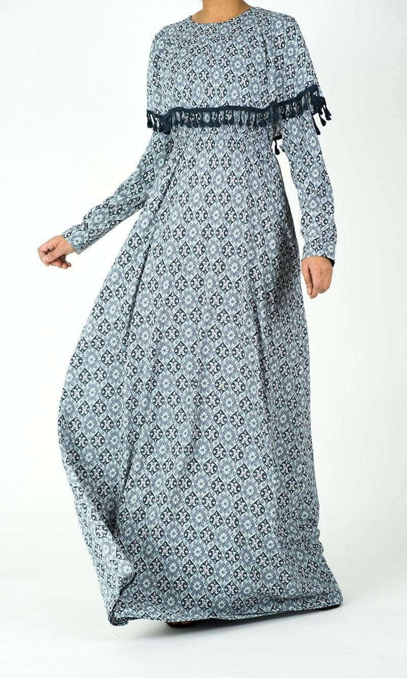 Blue Aboriginal Maxi dress Kabayare