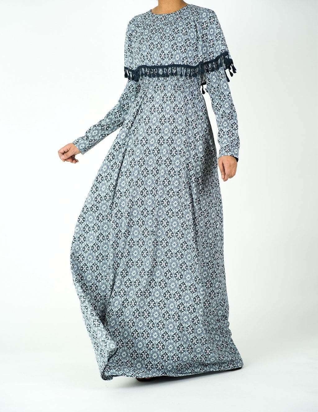 Blue Aboriginal Maxi dress Kabayare